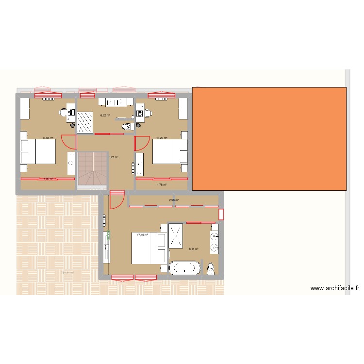 maison anais version renovation extreme . Plan de 21 pièces et 994 m2