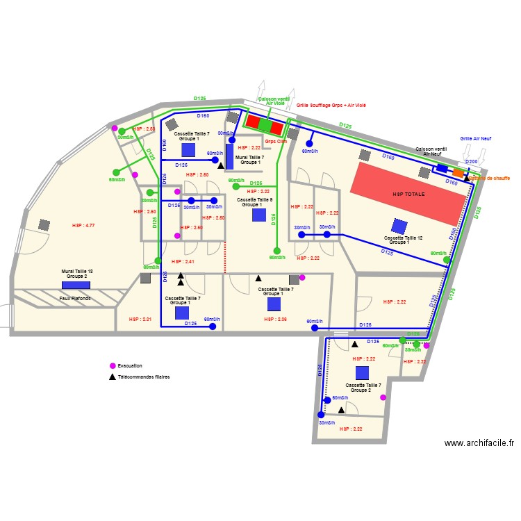 ACCESS ECHO ST DENIS V4. Plan de 12 pièces et 699 m2