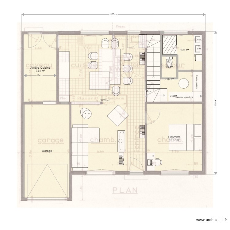 Idée 5. Plan de 0 pièce et 0 m2