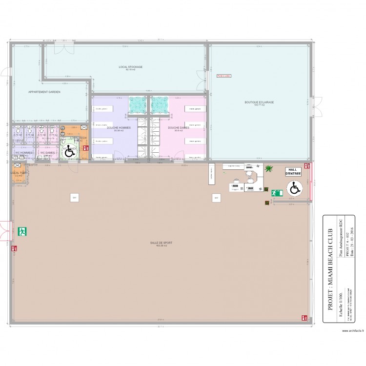 PROJECTION RDC BIS2. Plan de 0 pièce et 0 m2