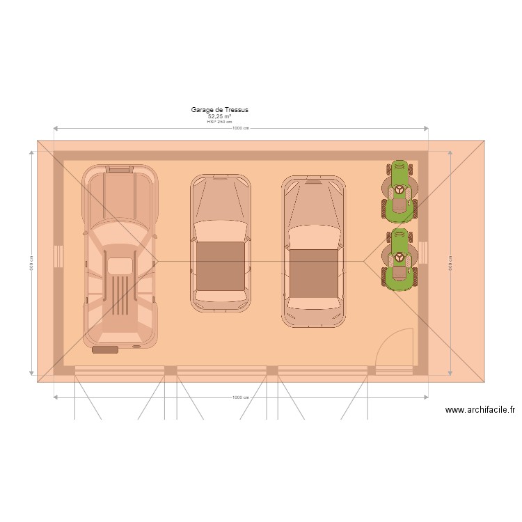 Garage de Tressus. Plan de 0 pièce et 0 m2