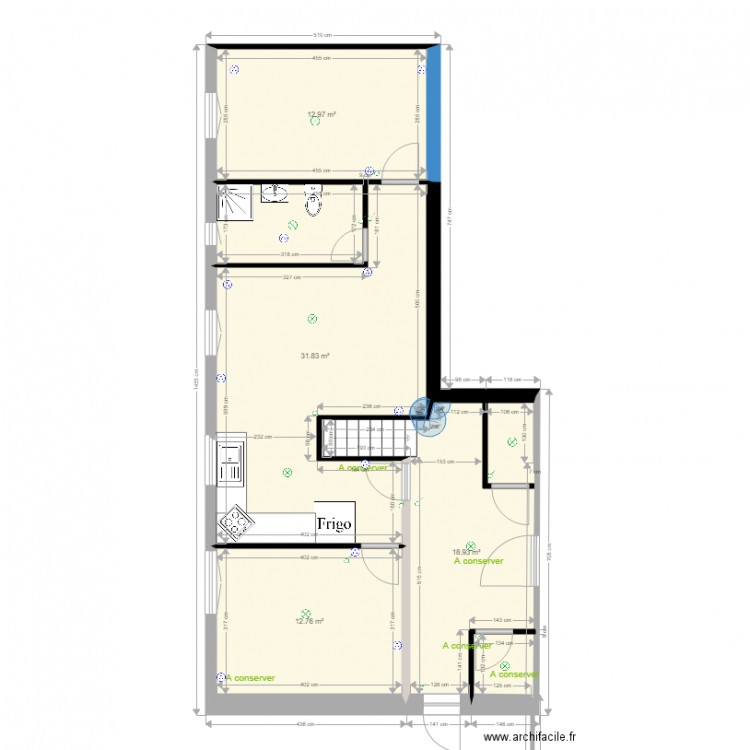 etage appt 1. Plan de 0 pièce et 0 m2