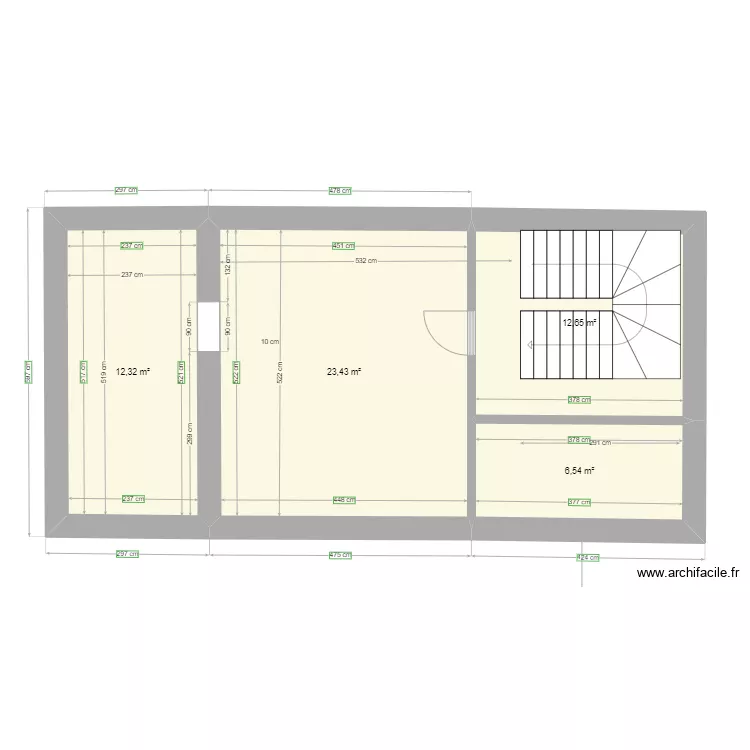 COMBLES FOIX. Plan de 