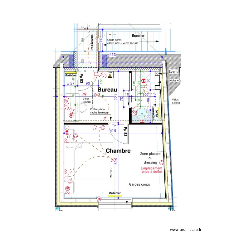 Allain chambre. Plan de 0 pièce et 0 m2