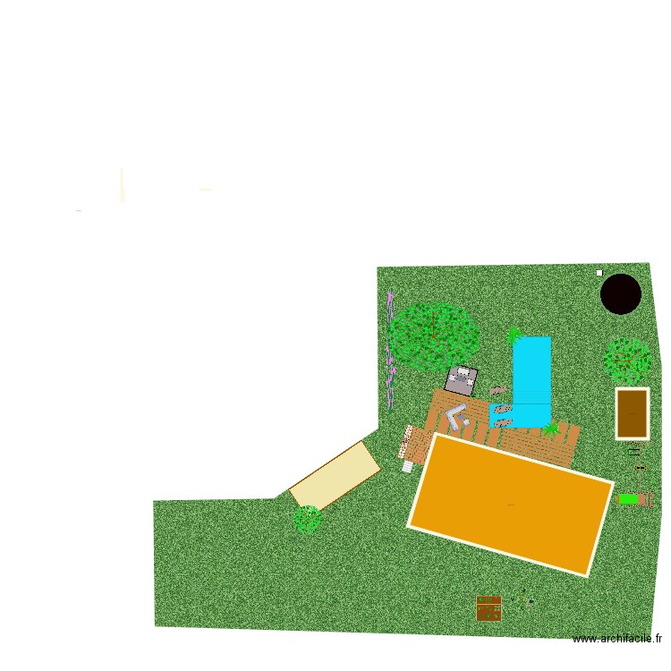 terrain. Plan de 0 pièce et 0 m2