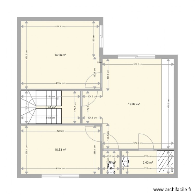 TERRAIN 1ER ETAGE. Plan de 0 pièce et 0 m2