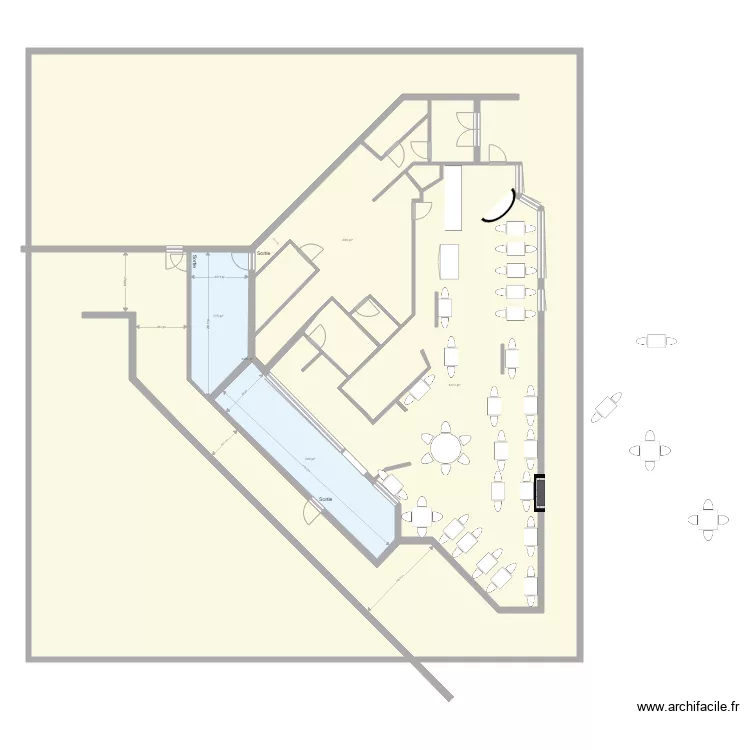 Restaurant Sushi World. Plan de Restaurant Sushi World. Plan de