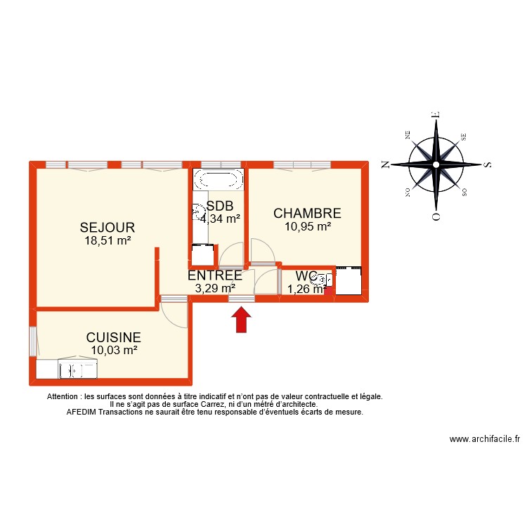 BI 10406. Plan de 8 pièces et 49 m2