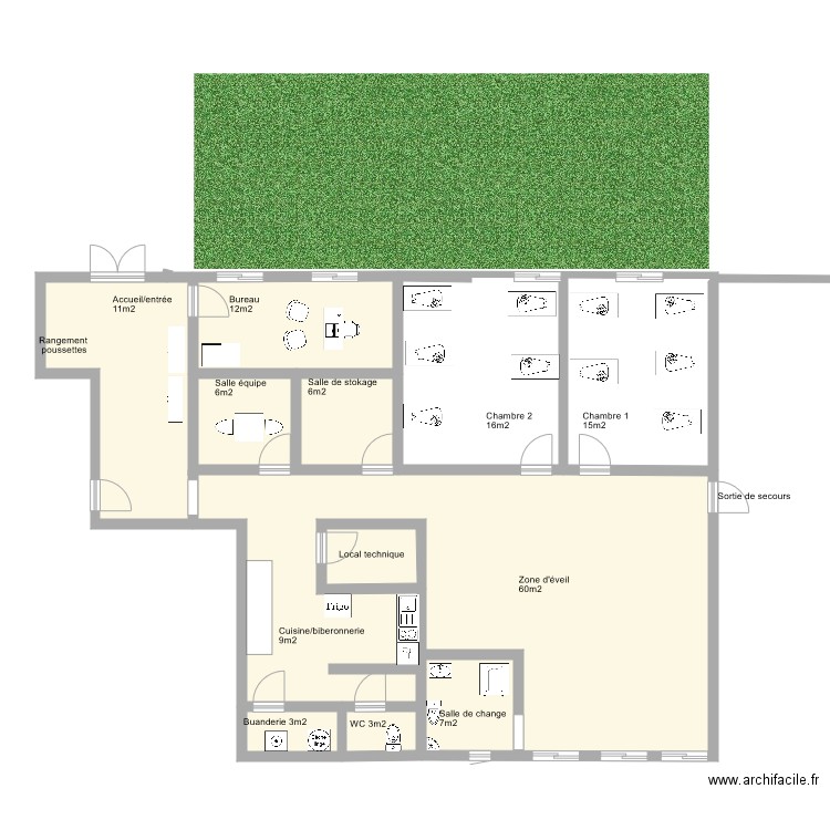 tours. Plan de 0 pièce et 0 m2