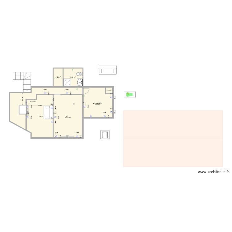chambre enfant  et bureau devis 1. Plan de 0 pièce et 0 m2