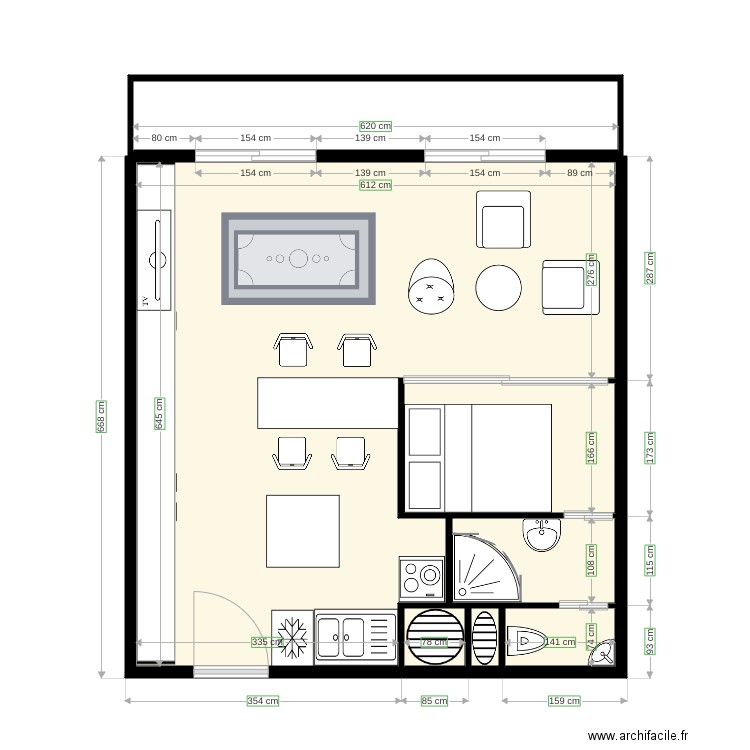 Appartement opt 1. Plan de 0 pièce et 0 m2