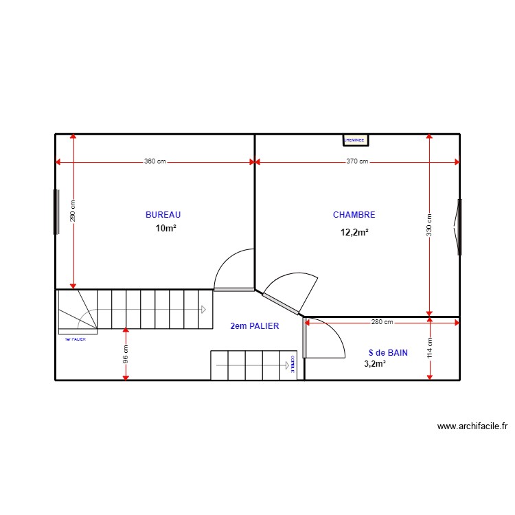 2 ETAGE. Plan de 0 pièce et 0 m2