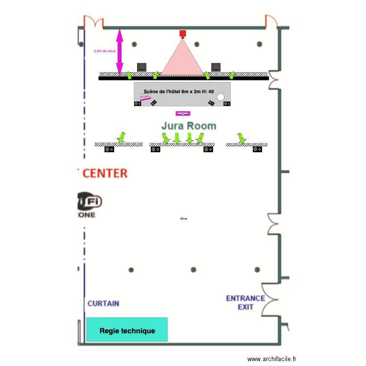 SIG Event Center Vue de dessus. Plan de 0 pièce et 0 m2