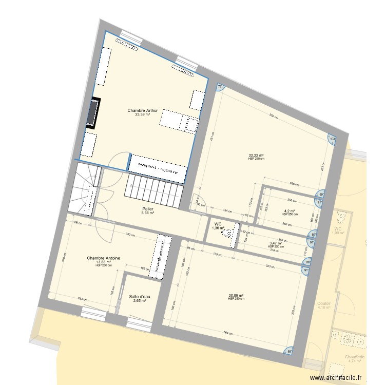 Maison Christopher47. Plan de 22 pièces et 343 m2