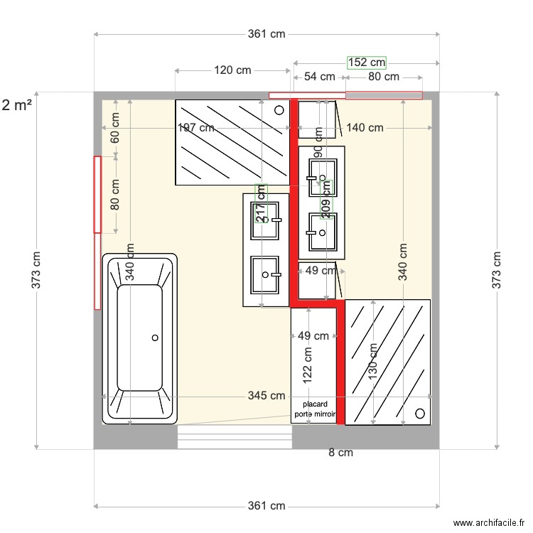 2 salles de bain. Plan de 0 pièce et 0 m2