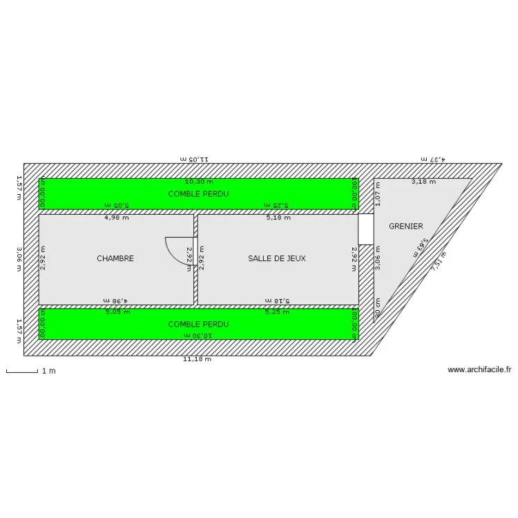GRENIER 1. Plan de GRENIER 1. Plan de