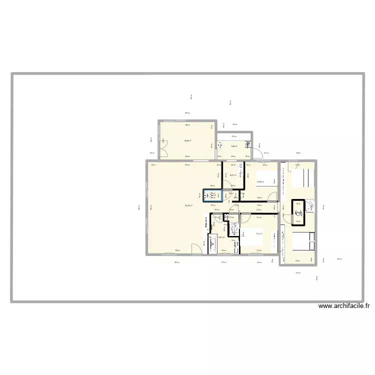maison 2 TAM projet. Plan de 