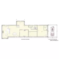 Plan des niveaux Rez de Chauss&eacute;e Projet