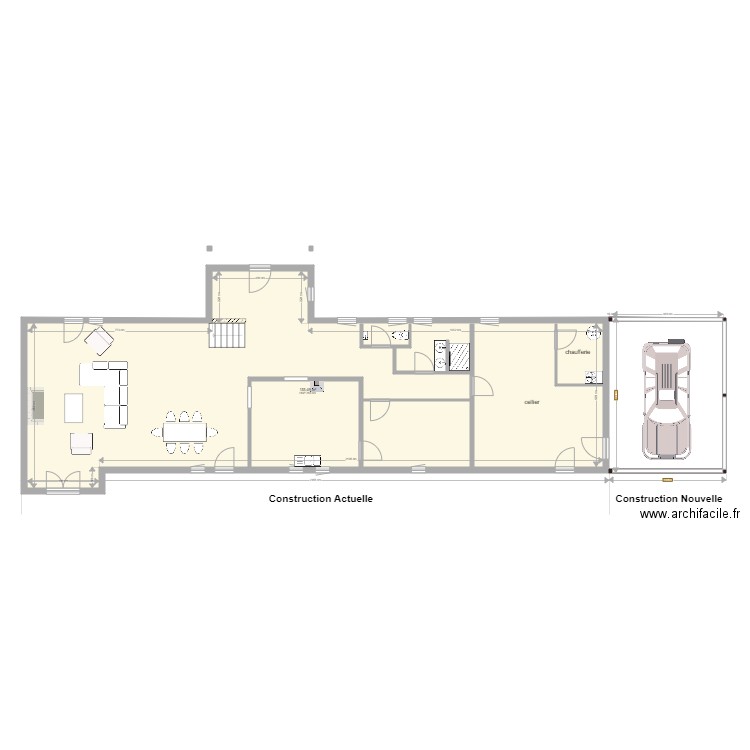 Plan des niveaux Rez de Chaussée Projet. Plan de 0 pièce et 0 m2
