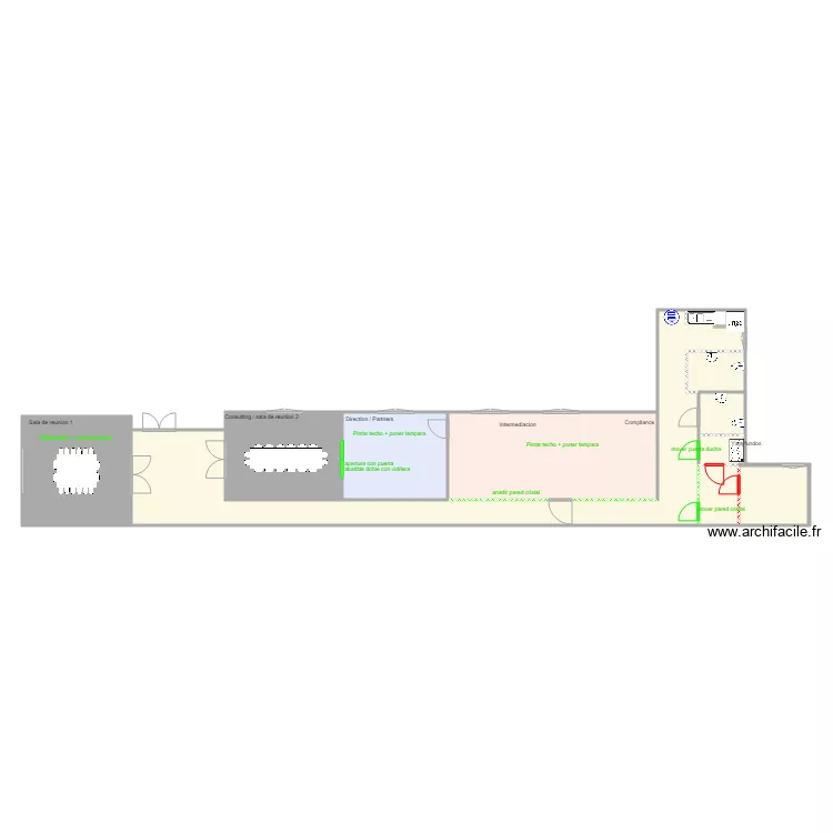 obras fortuny. Plan de 