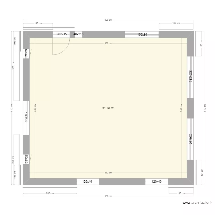 RDC MACONNERIE JORGE. Plan de RDC MACONNERIE JORGE. Plan de