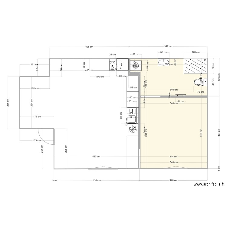 mnque . Plan de 0 pièce et 0 m2