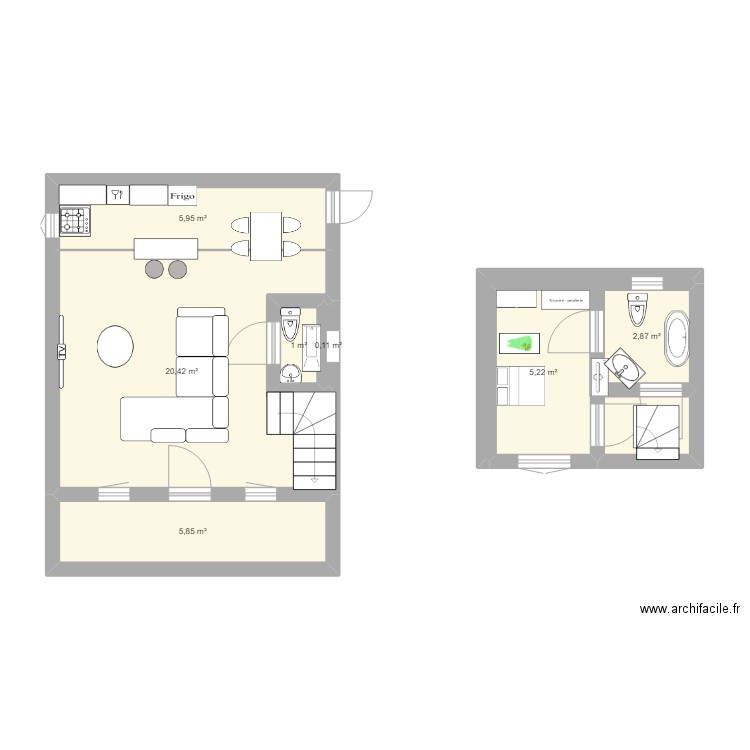 BAKER. Plan de 0 pièce et 0 m2