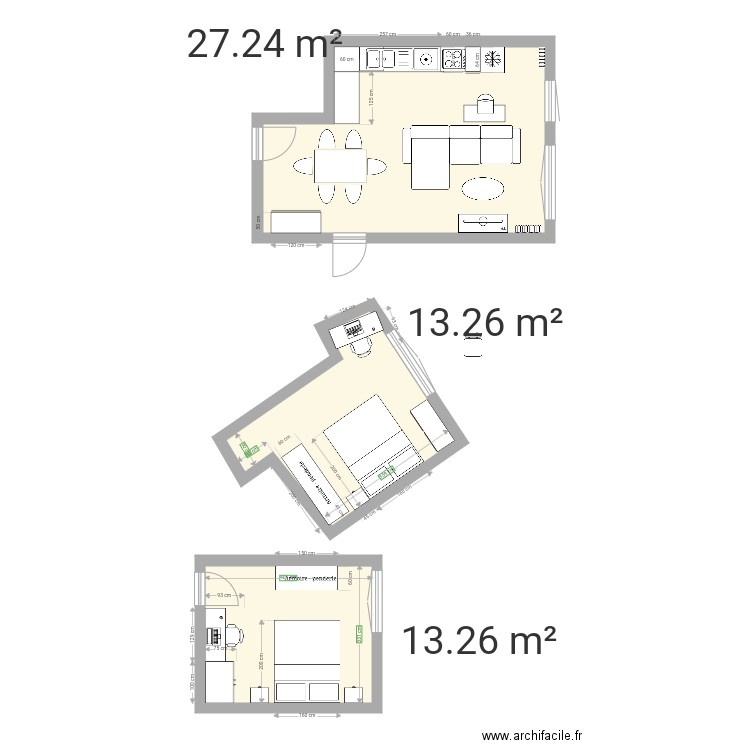 502 canapé fixe. Plan de 0 pièce et 0 m2