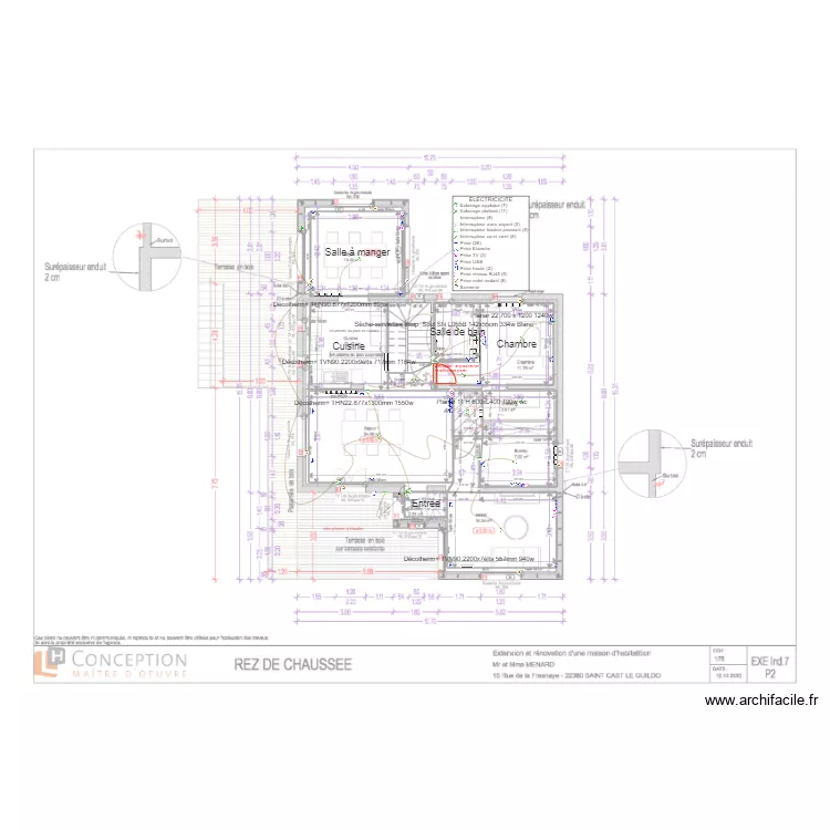 MENARD plan ind3 elec chauffage RDC V2. Plan de 