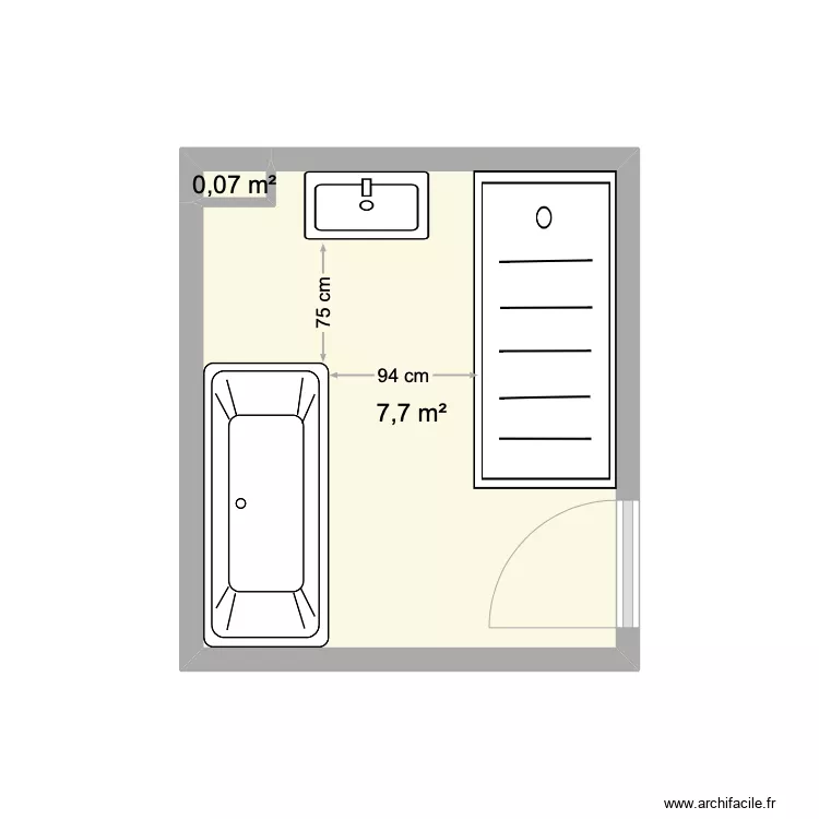 Projet Massart SDB enfants. Plan de Projet Massart SDB enfants. Plan de