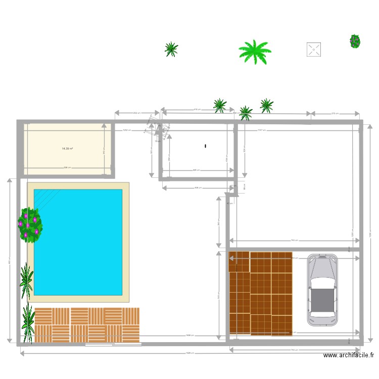 piscine VILLET 2. Plan de 0 pièce et 0 m2
