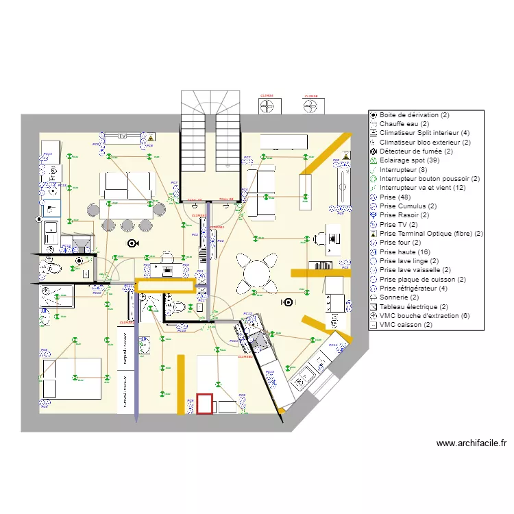 3eme &eacute;tage V07. Plan de 