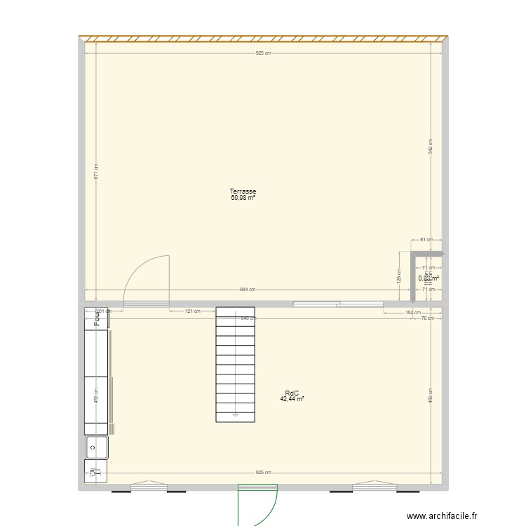 Maison Deauville Extension Veranda. Plan de 0 pièce et 0 m2