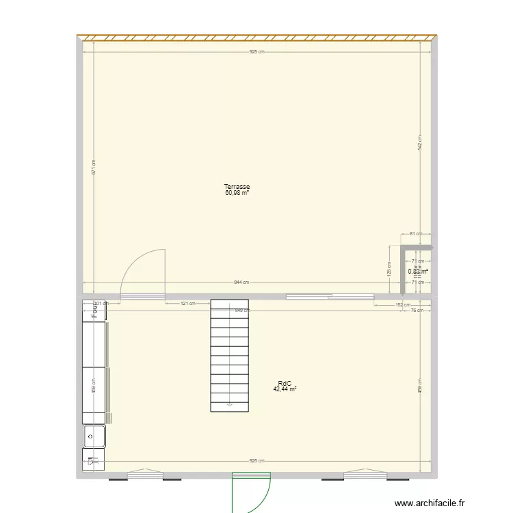 Maison Deauville Extension Veranda. Plan de 
