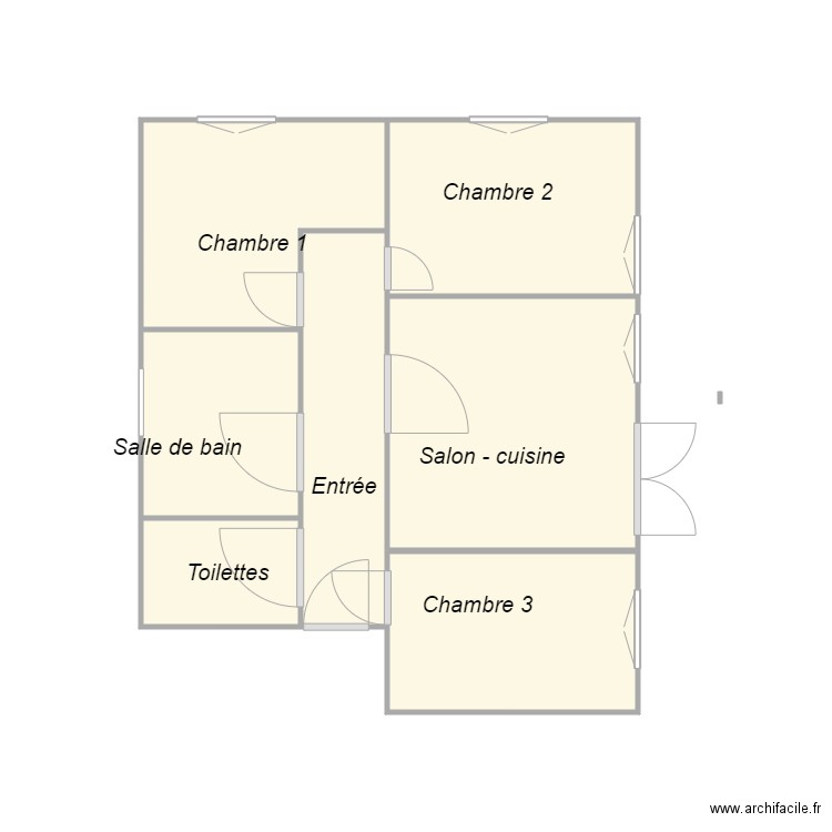 SCI Famille DOURS - RDC2. Plan de 0 pièce et 0 m2
