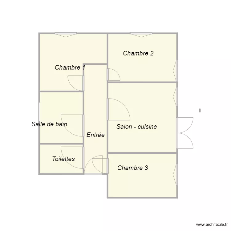 SCI Famille DOURS - RDC2. Plan de 