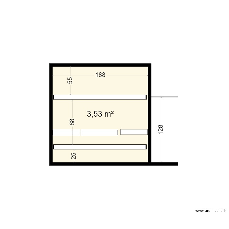 H2L2 coupe vue arrière. Plan de 0 pièce et 0 m2