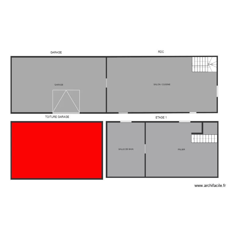 LEROY BATIMENT LOC PLOMB. Plan de 