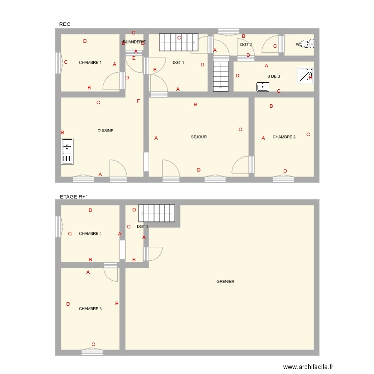 GALAMON. Plan de 0 pièce et 0 m2