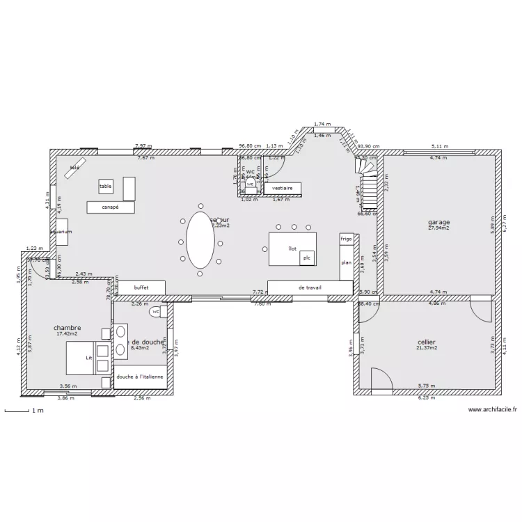 modele n&deg;1. Plan de 