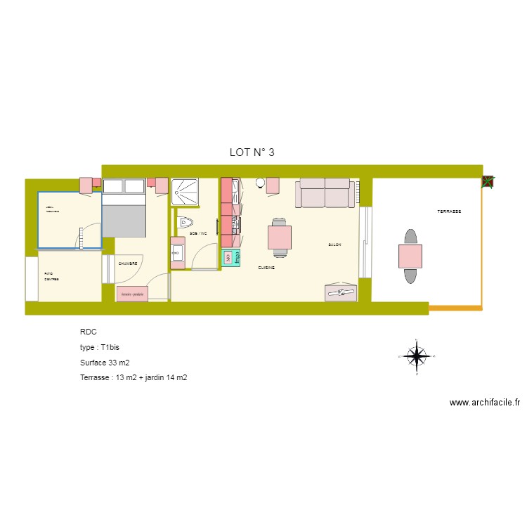 LOT 3. Plan de 0 pièce et 0 m2