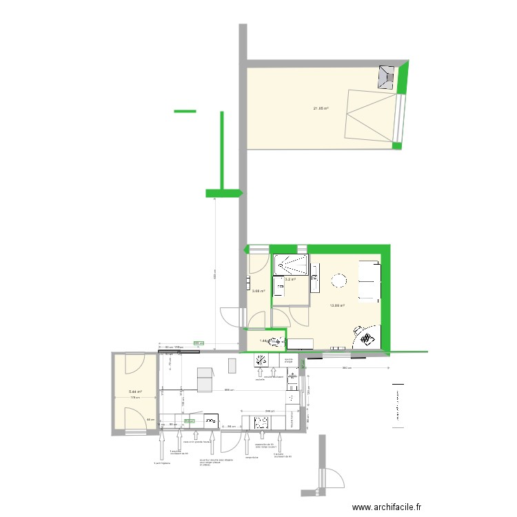 PLAN EXTENSION BOUCHER CARO. Plan de 0 pièce et 0 m2