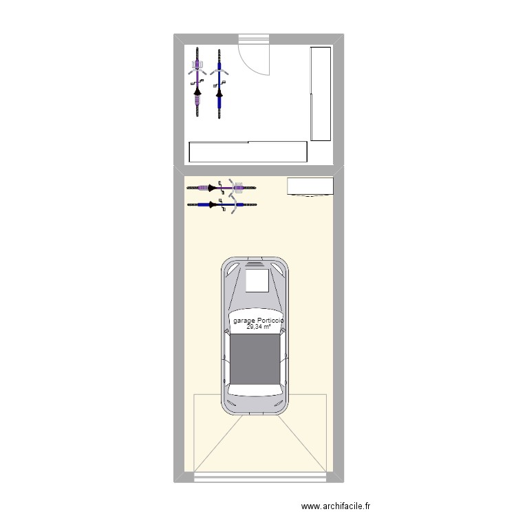 Garage Porticcio. Plan de 0 pièce et 0 m2