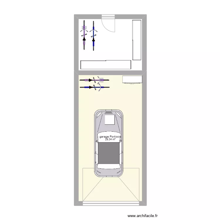 Garage Porticcio. Plan de 