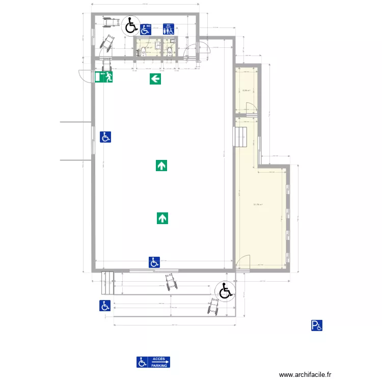 interieur boursaud. Plan de 