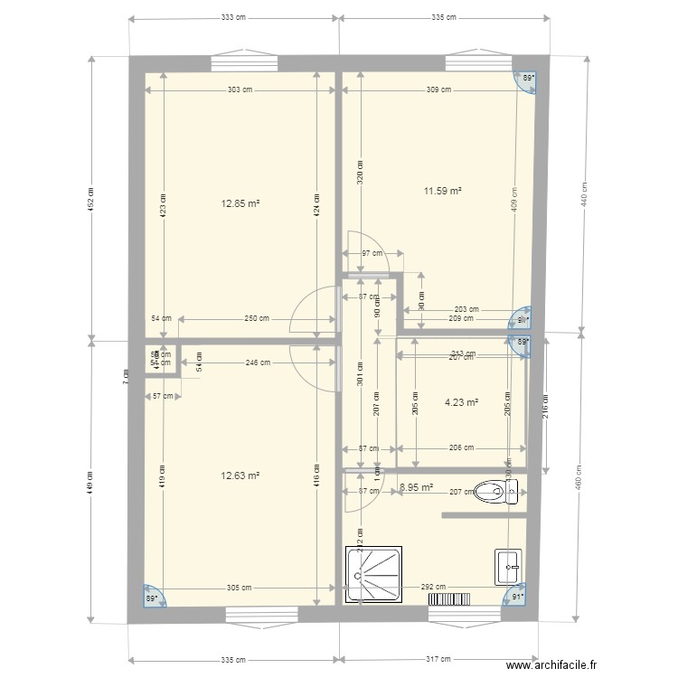 maison cloisons. Plan de 0 pièce et 0 m2