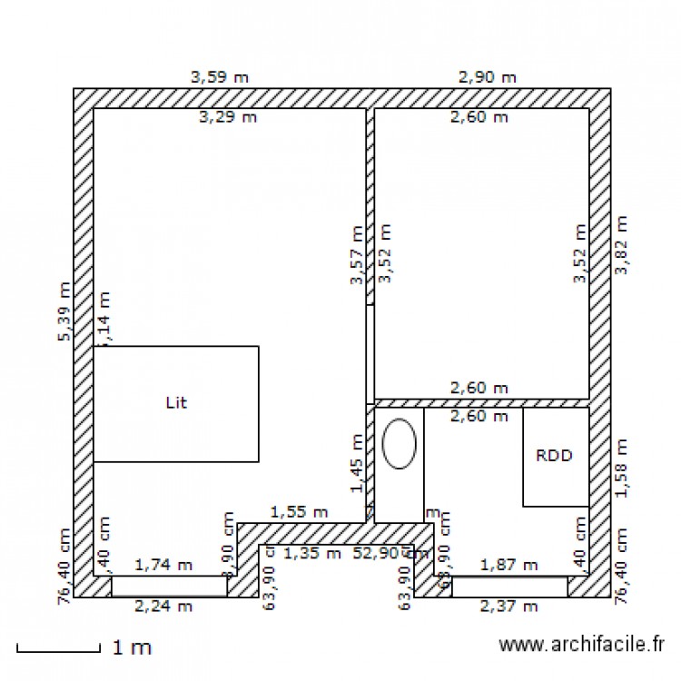 Fleury 2 lucarnes. Plan de 0 pièce et 0 m2