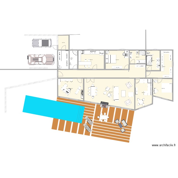 Maison italie contemporaine. Plan de 0 pièce et 0 m2