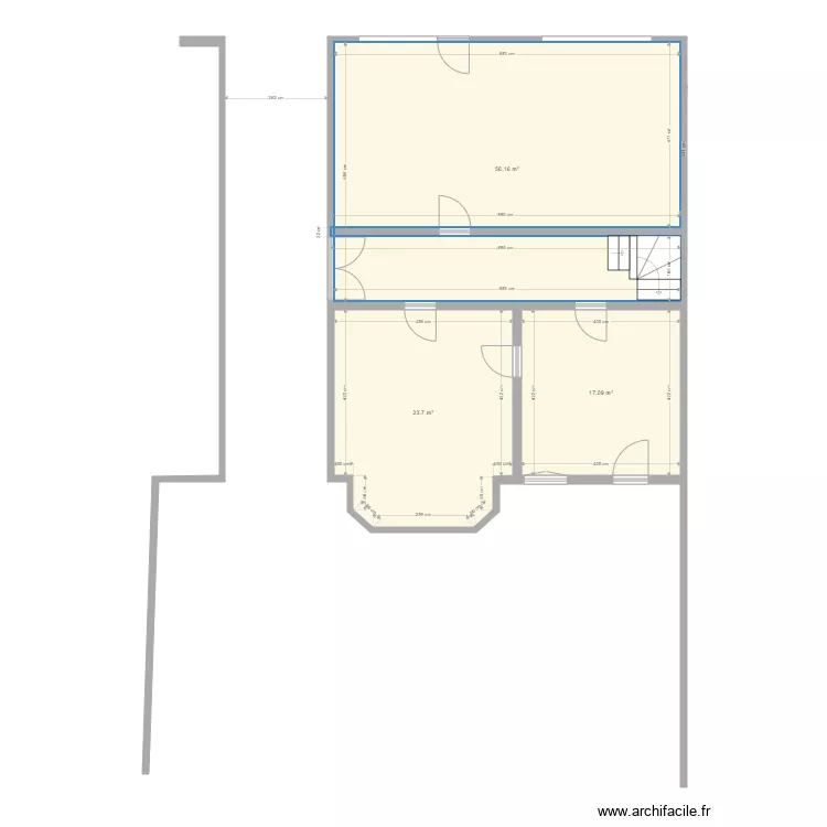RDC TABAC RDC VIERGE AVANT TVX. Plan de 