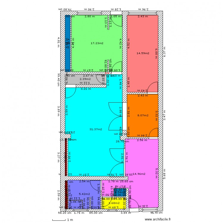 maison. Plan de 0 pièce et 0 m2